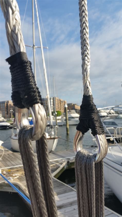 UHMWP has higher creep properties than steel so we have to be careful with using it for constant load applications like <b>standing</b> <b>rigging</b>. . What size dyneema for standing rigging